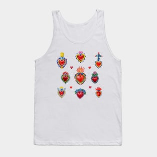 Mexican Sacred Hearts Tank Top